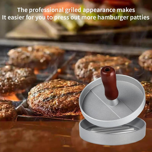 12cm Aluminum Non-Stick Burger Patty Press