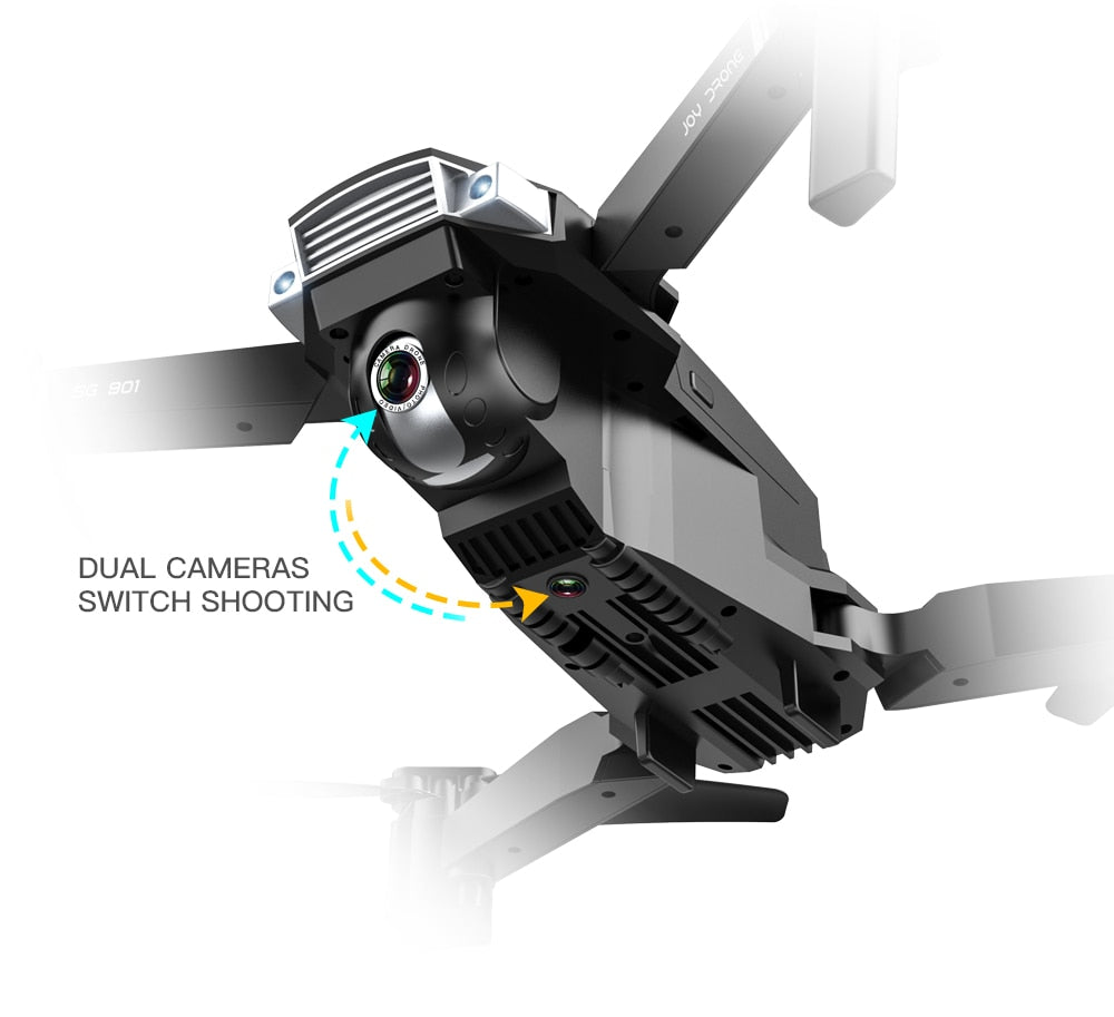 4K HD Dual Camera Foldable Drone With WIFI & Gesture Control