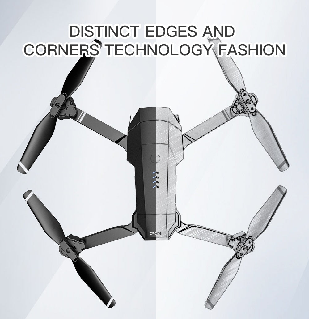 4K HD Dual Camera Foldable Drone With WIFI & Gesture Control