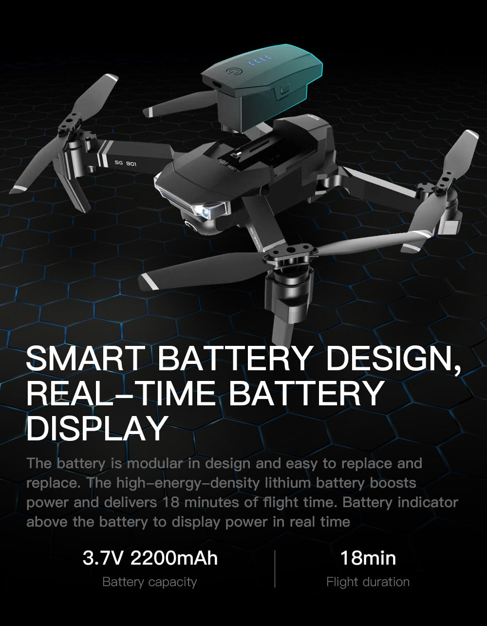 4K HD Dual Camera Foldable Drone With WIFI & Gesture Control