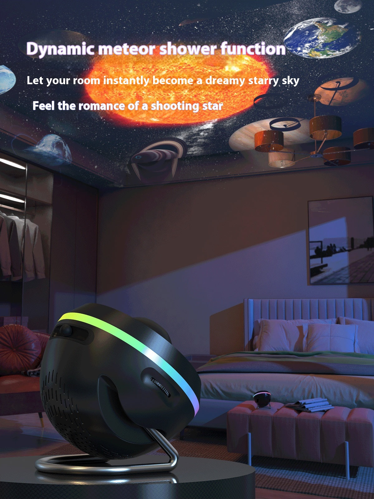 GalaxyAura™ 13-in-1 Star Projector – Ultra Clear Galaxy Night Light