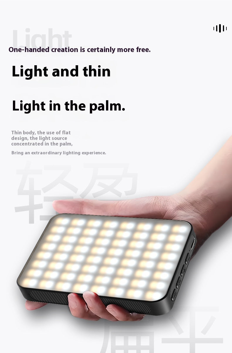 Magnetic LED Fill Light for Phone & Camera – Rechargeable Selfie & Video Light