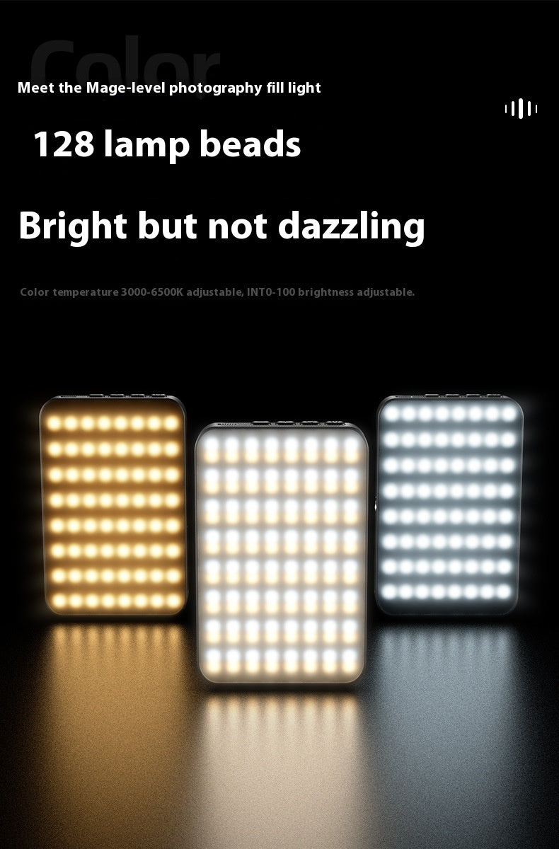 Magnetic LED Fill Light for Phone & Camera – Rechargeable Selfie & Video Light