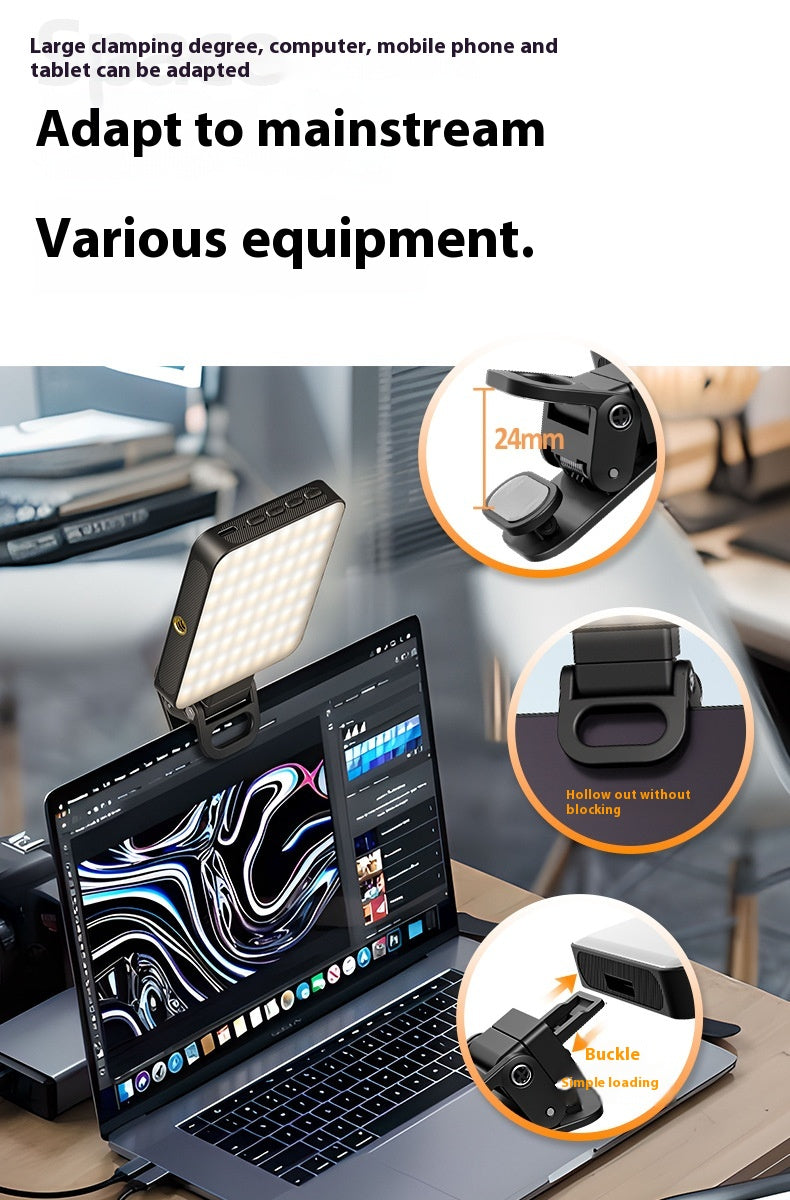 Magnetic LED Fill Light for Phone & Camera – Rechargeable Selfie & Video Light