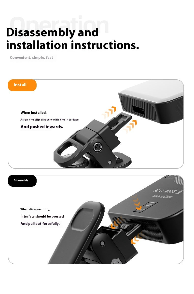 Magnetic LED Fill Light for Phone & Camera – Rechargeable Selfie & Video Light