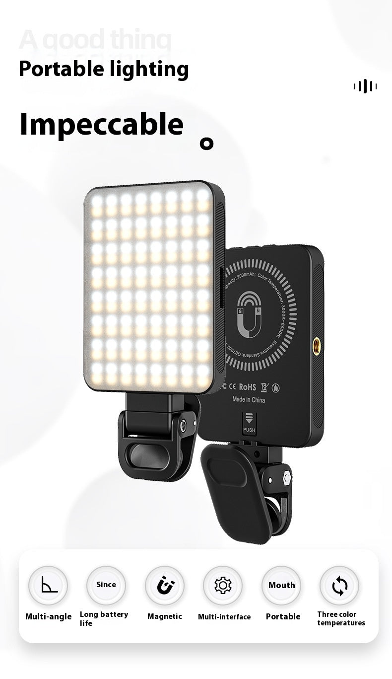 Magnetic Fill Light LED Camera Photo Mobile Phone Fill-In Light