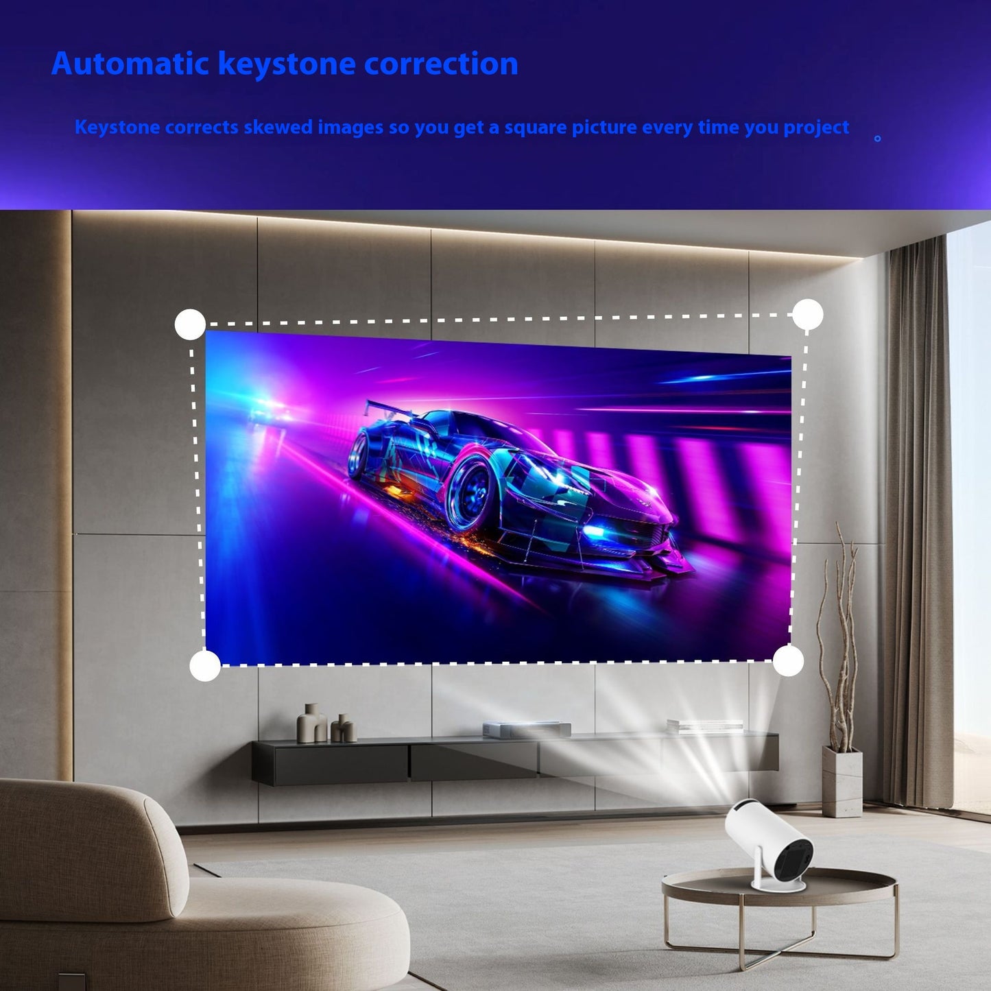 Portable Android Projector 720P HD Mini Cinema Device