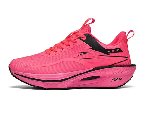 Marathon Men Sports Running Shoes Carbon Board Air Cushion Breathable Lightweight Women'S Comfortable Athletic Nonskid Sneakers