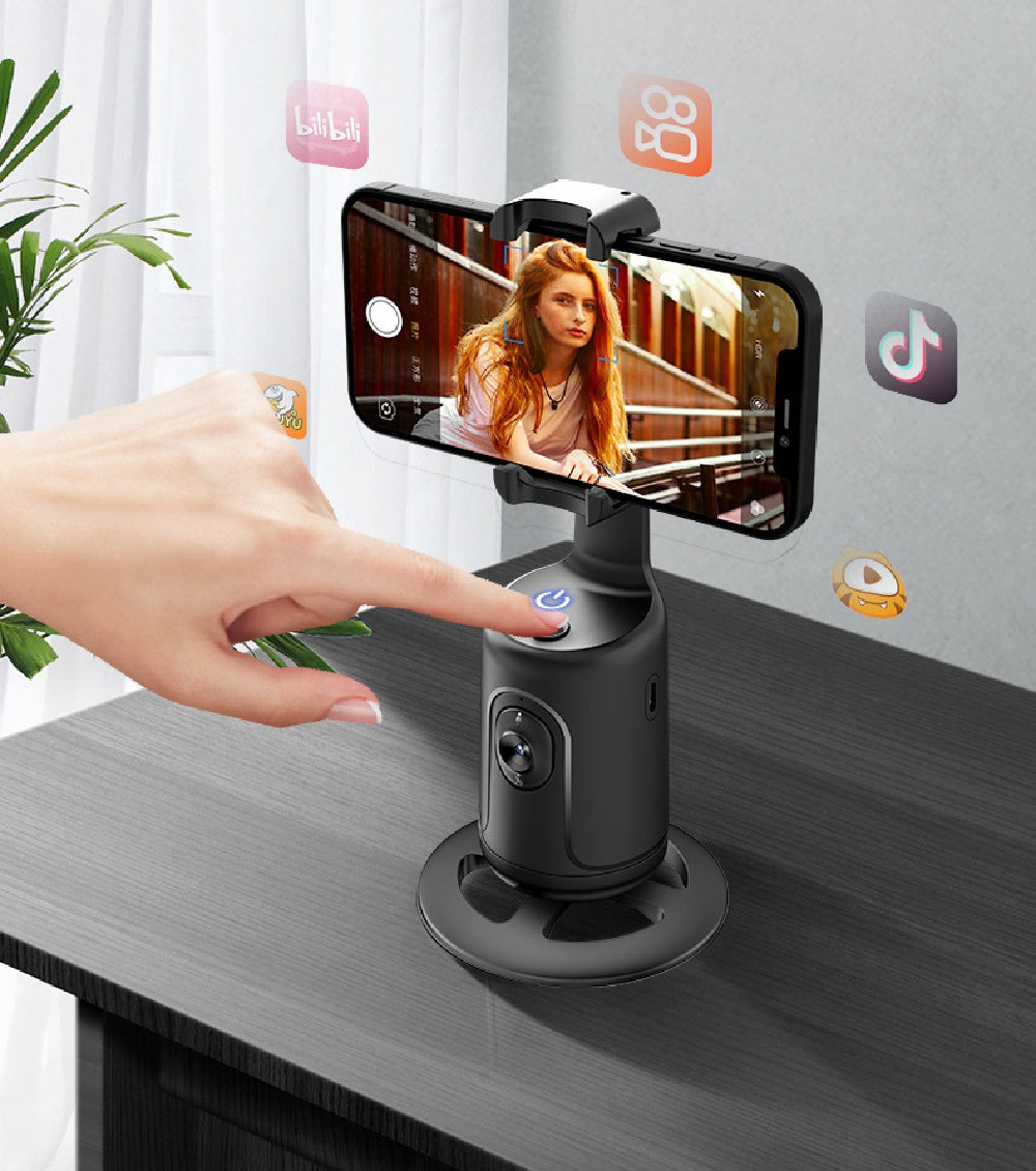 360 Auto Face Tracking Gimbal AI Smart Gimbal Face Tracking Auto Phone Holder for Smartphone Video Vlog Live Stabilizer Tripod
