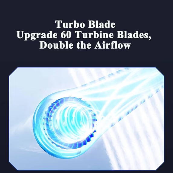 2026 New Mini Neck Fan USB Charging Lazy Portable Office Sports Leaveless Neck Fan LED Digital Display Electric Air Cooler