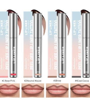 Peel-Off Lip Liner Tattoo Tint - Long-Lasting Matte Lip Stain