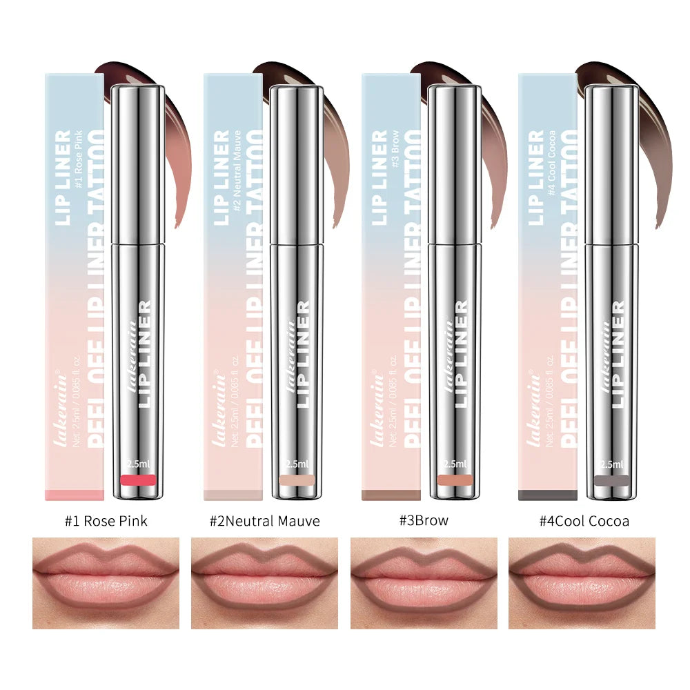 Peel-Off Lip Liner Tattoo Tint - Long-Lasting Matte Lip Stain