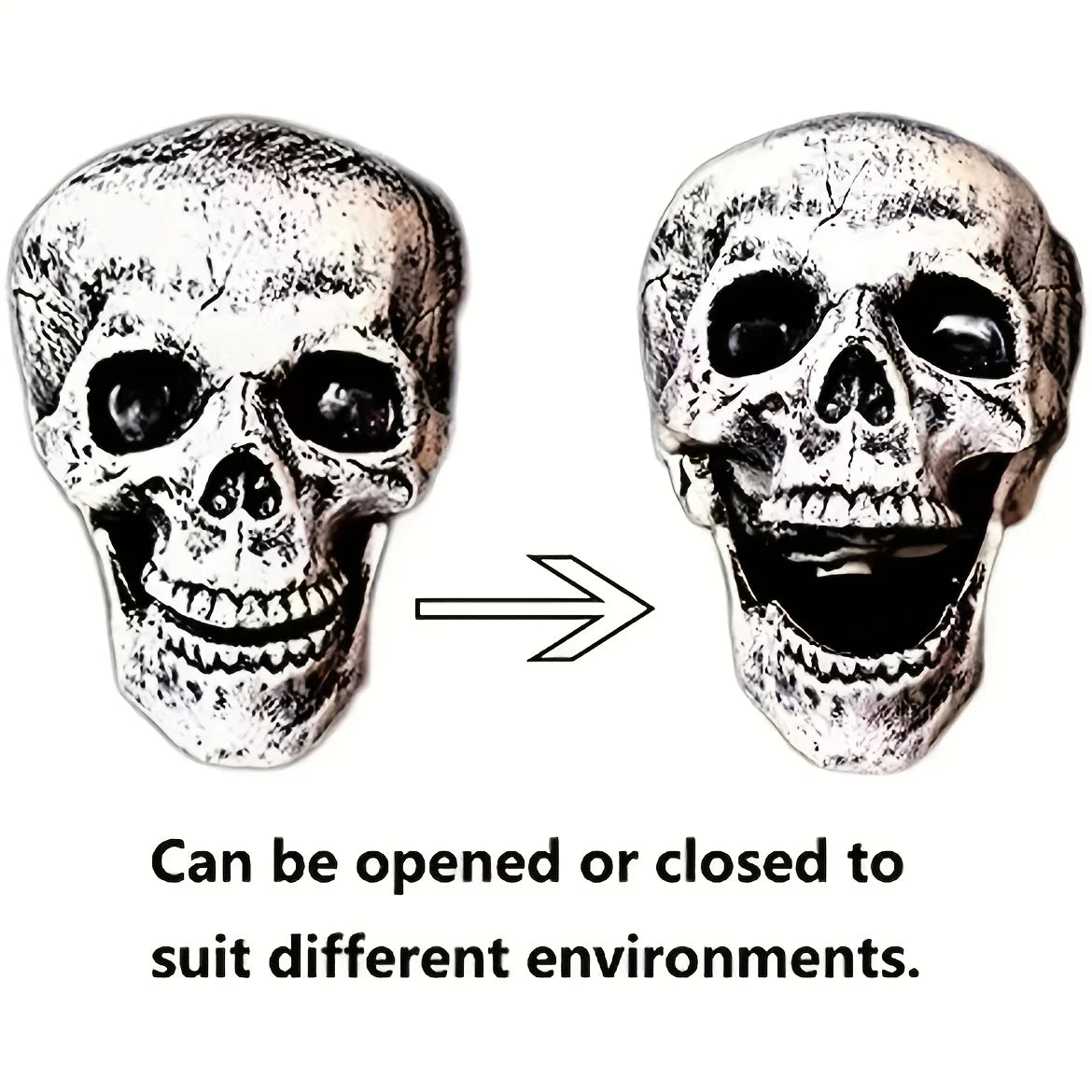 Realistic Skeleton Stakes – Halloween Skull & Arm Lawn Decor