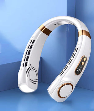 Portable Neck Fan – Hands-Free Wearable USB Rechargeable Personal Cooling Fan