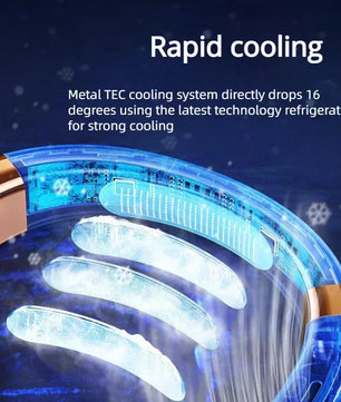 Portable Neck Fan – Hands-Free Wearable USB Rechargeable Personal Cooling Fan