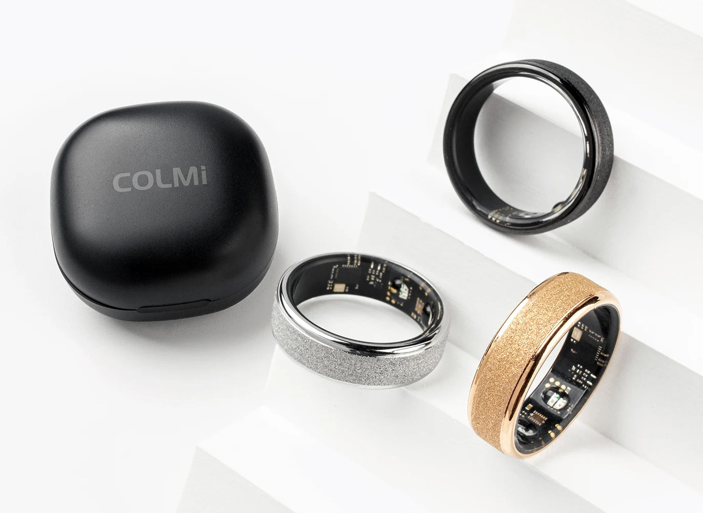 R10 Smart Ring with Charging Case for Men Women, Health and Sleep Monitor, 5ATM Waterproof Fitness Tracker