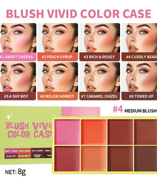 9-Color Cream Blush & Highlighter Palette