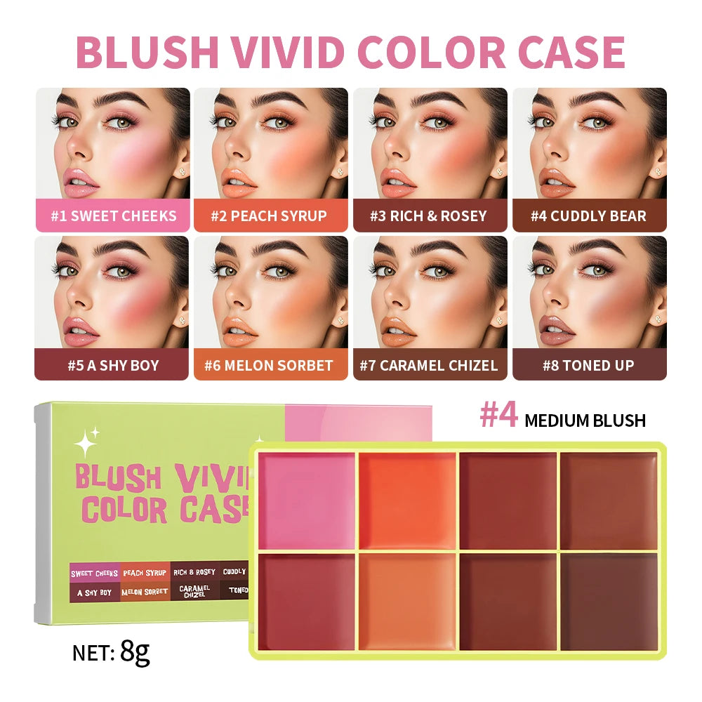 9-Color Cream Blush & Highlighter Palette