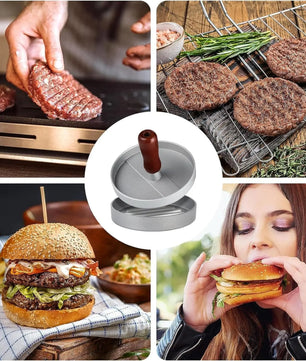 12cm Aluminum Non-Stick Burger Patty Press