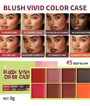 9-Color Cream Blush & Highlighter Palette