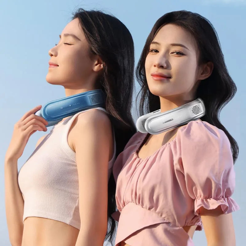 10000mAh Rechargeable Neck Fan – 3-Speed Bladeless Portable Fan