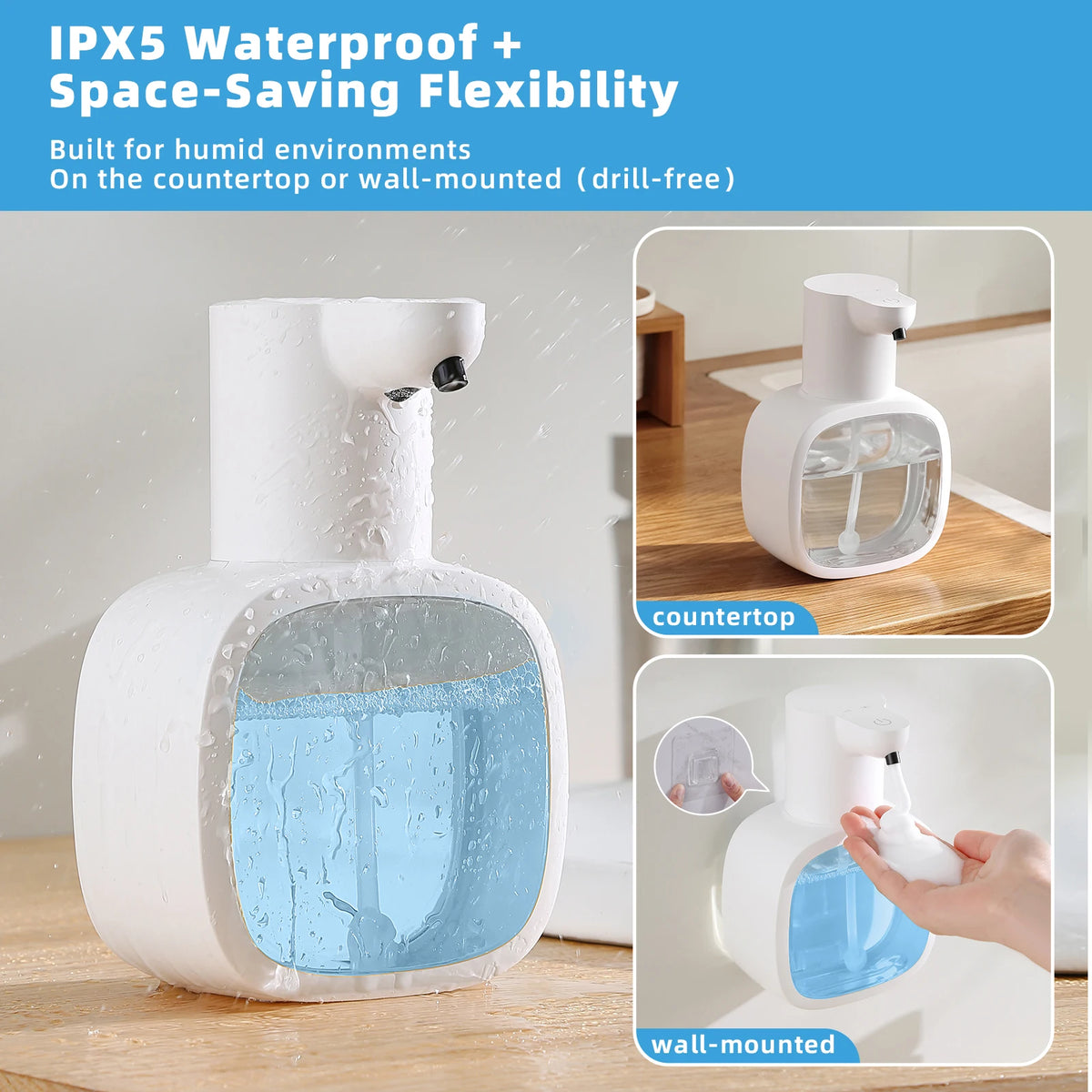 500ml Automatic Foam Soap Dispenser – Wall Mounted