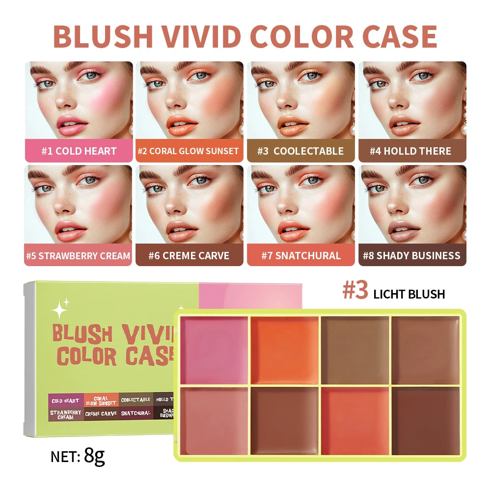 9-Color Cream Blush & Highlighter Palette