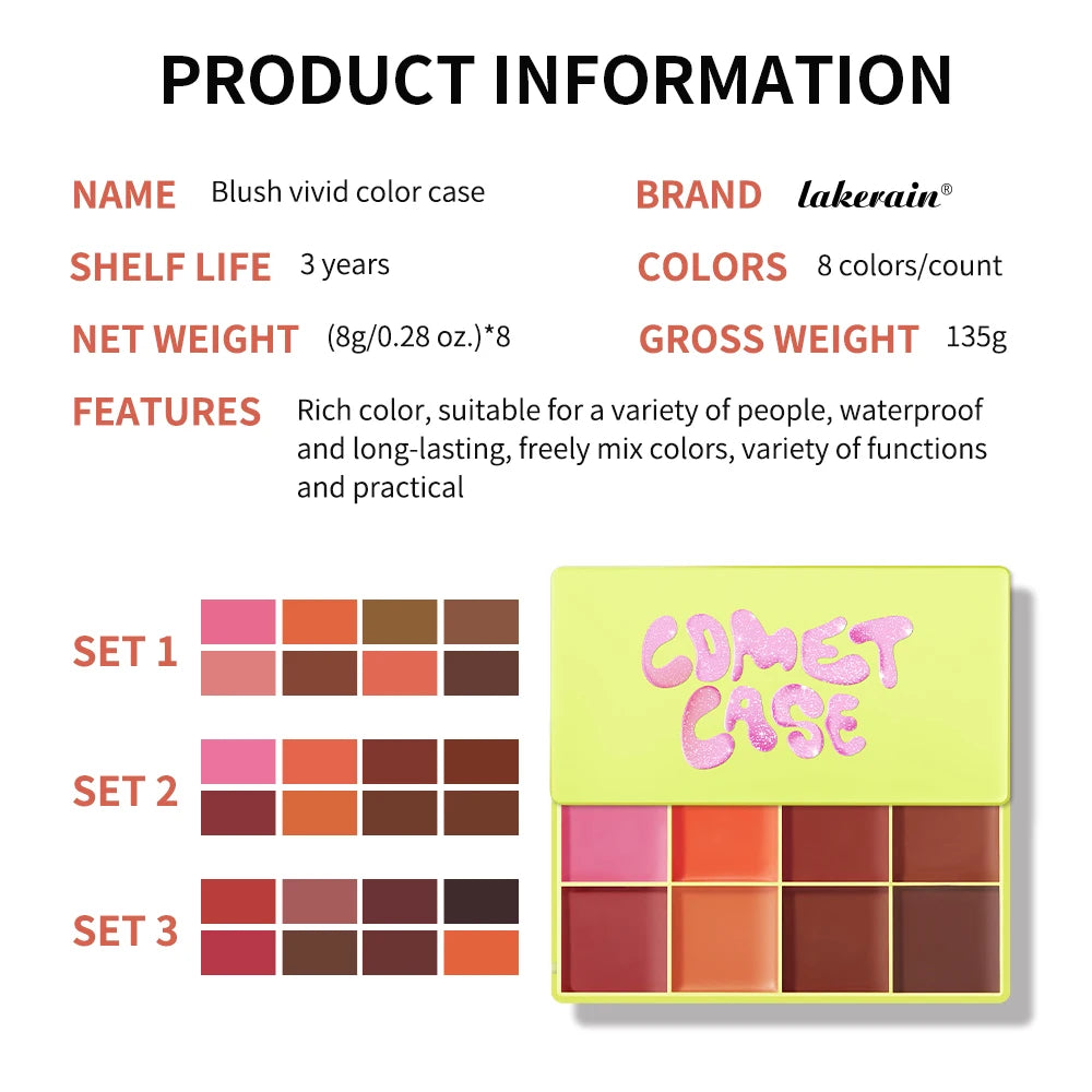 9-Color Cream Blush & Highlighter Palette