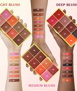9-Color Cream Blush & Highlighter Palette