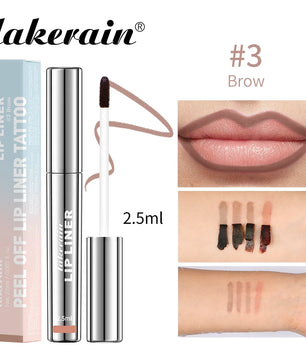 Peel-Off Lip Liner Tattoo Tint - Long-Lasting Matte Lip Stain