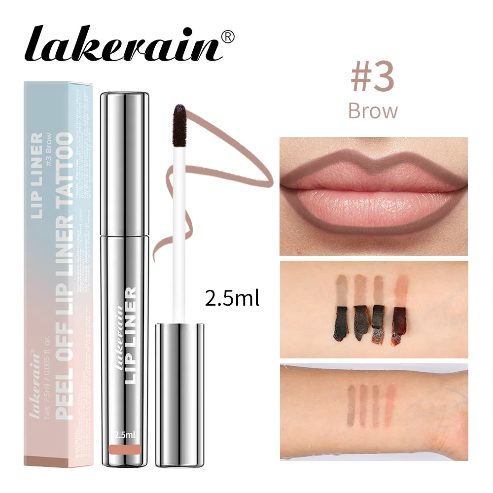 Peel-Off Lip Liner Tattoo Tint - Long-Lasting Matte Lip Stain