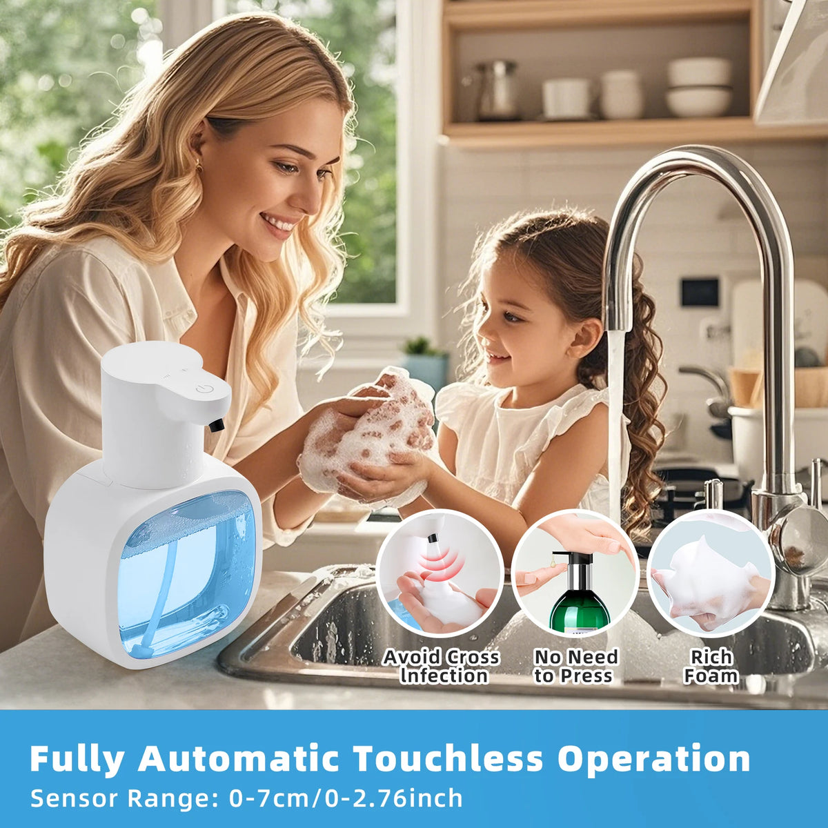 500ml Automatic Foam Soap Dispenser – Wall Mounted