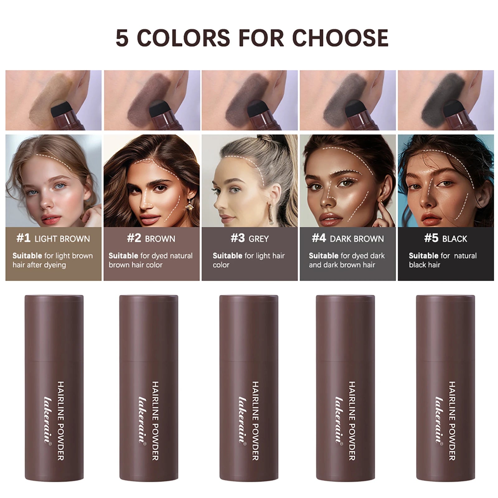Waterproof Hairline Concealer Powder Stick