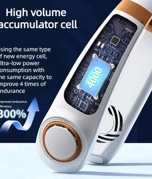 Portable Neck Fan – Hands-Free Wearable USB Rechargeable Personal Cooling Fan