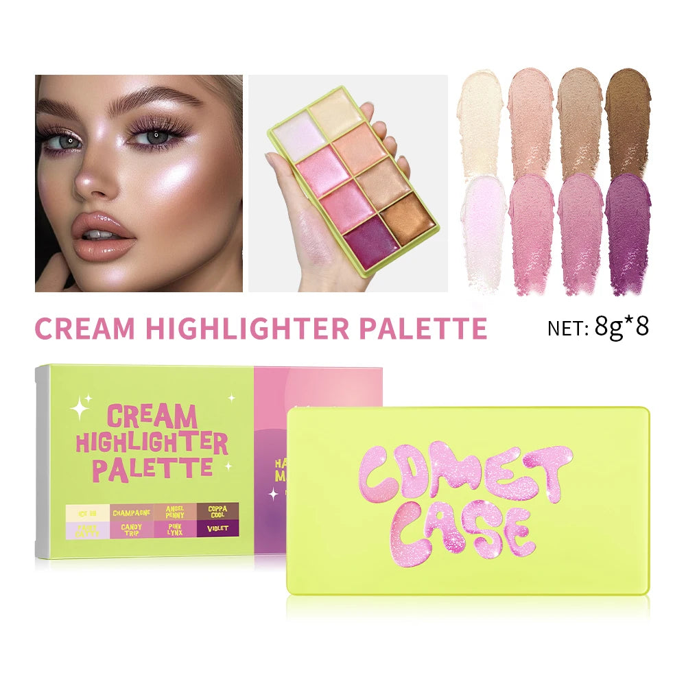 9-Color Cream Blush & Highlighter Palette
