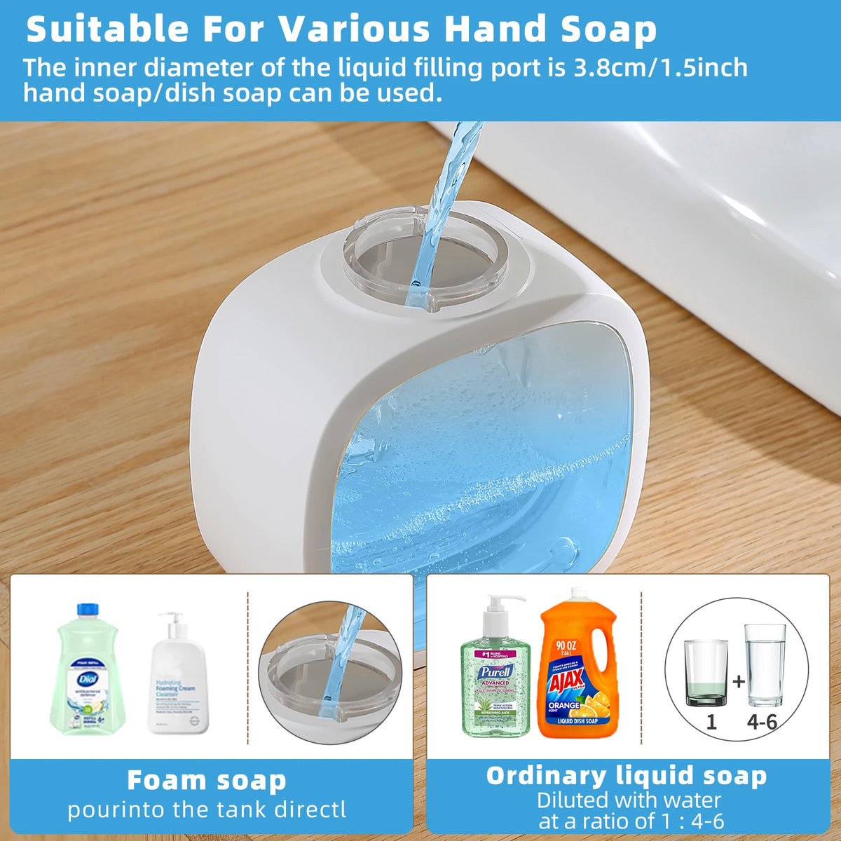 500ml Automatic Foam Soap Dispenser – Wall Mounted