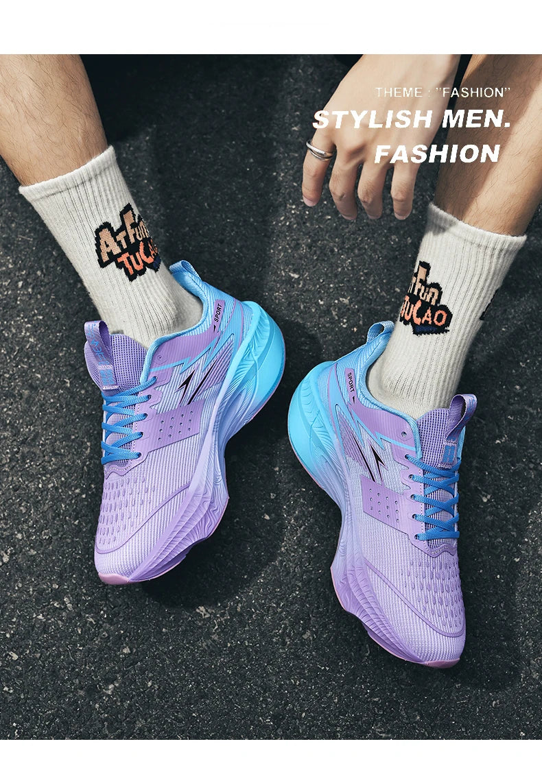 Marathon Men’s Sports Running Shoes | Breathable Air Cushion Lightweight Sneakers