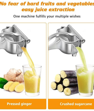 Manual Citrus Juicer - Heavy-Duty Metal Hand Press Squeezer