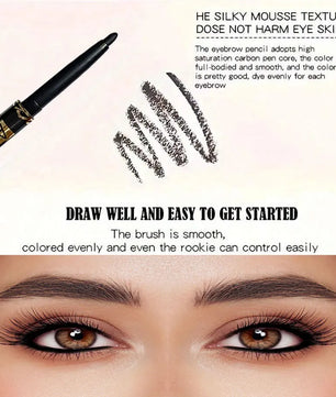 3pcs Black Eyeliner Pencil Set – Waterproof, Smudge-Proof & Long-Lasting Eye Makeup