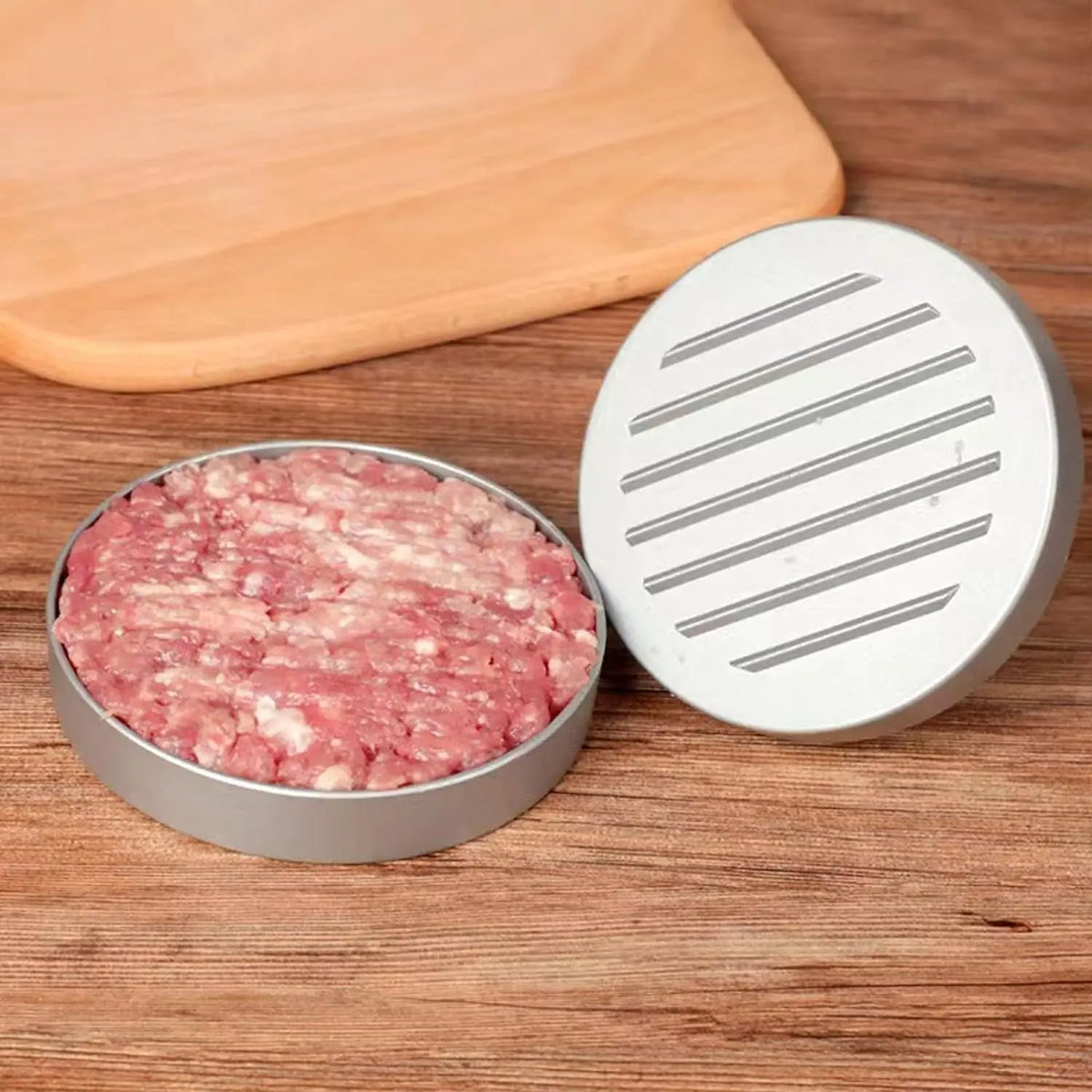 12cm Aluminum Non-Stick Burger Patty Press