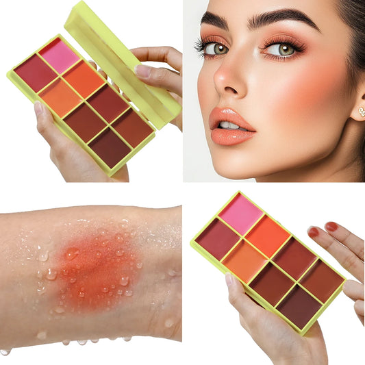9-Color Cream Blush & Highlighter Palette