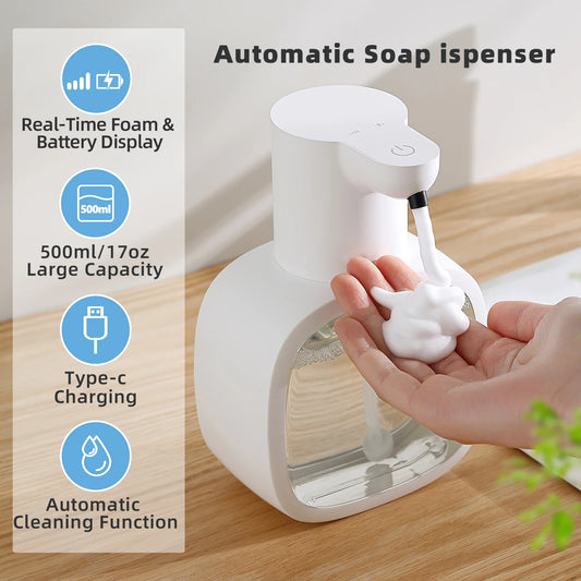 500ml Automatic Foam Soap Dispenser – Wall Mounted