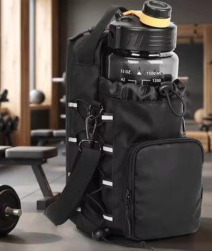Portable Water Bottle Crossbody Bag - Nylon Sling Pouch with Adjustable Strap