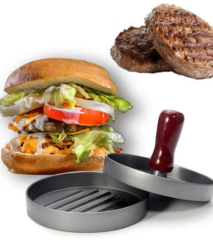 12cm Aluminum Non-Stick Burger Patty Press