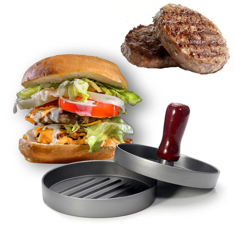 12cm Aluminum Non-Stick Burger Patty Press