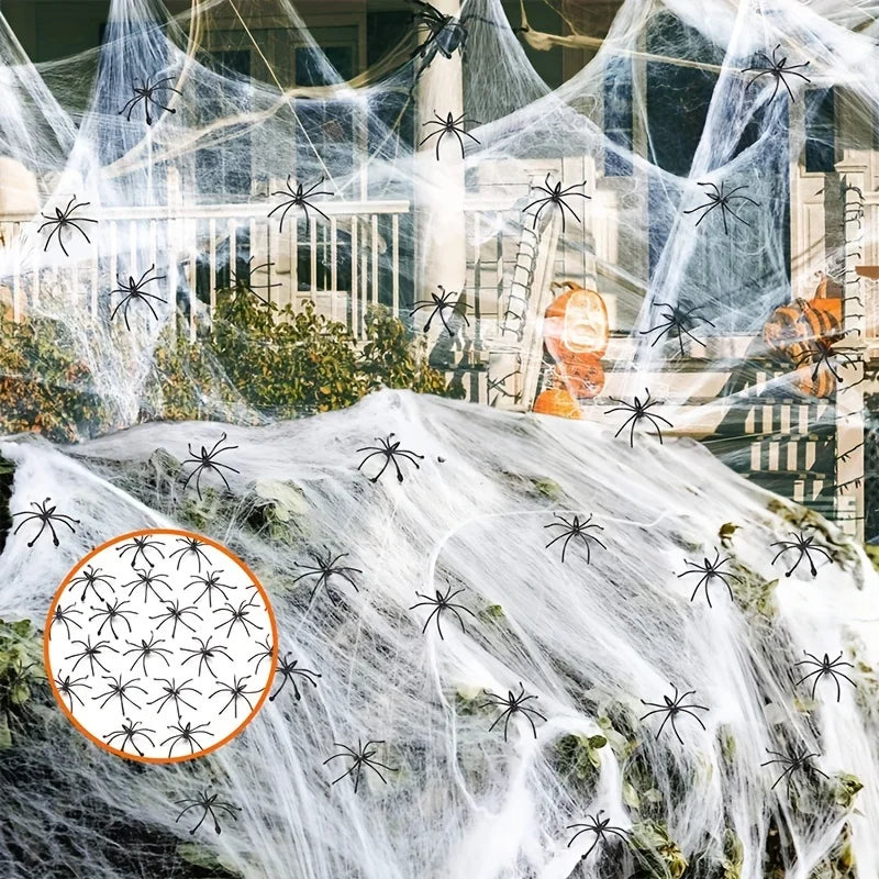 Stretchy Spider Web Cobweb – Halloween Party Decoration