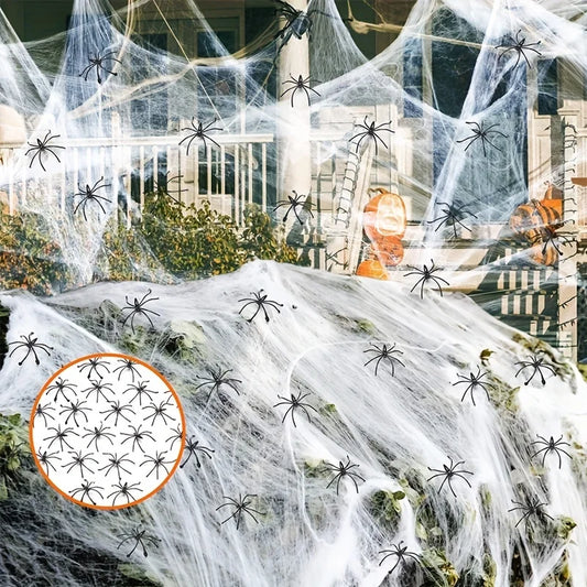 Stretchy Spider Web Cobweb – Halloween Party Decoration