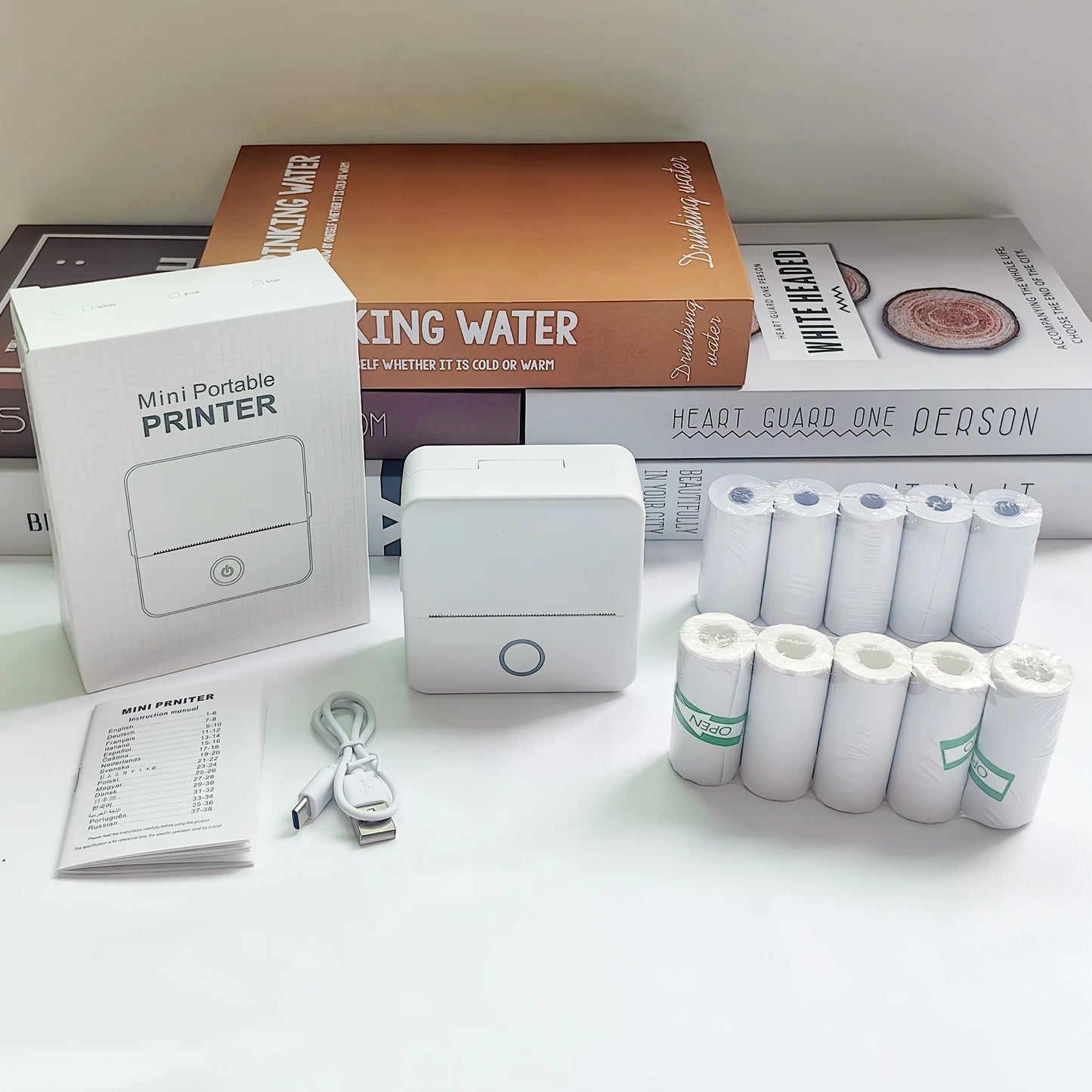 Mini Bluetooth Thermal Sticker Printer – Portable Inkless Pocket Printer