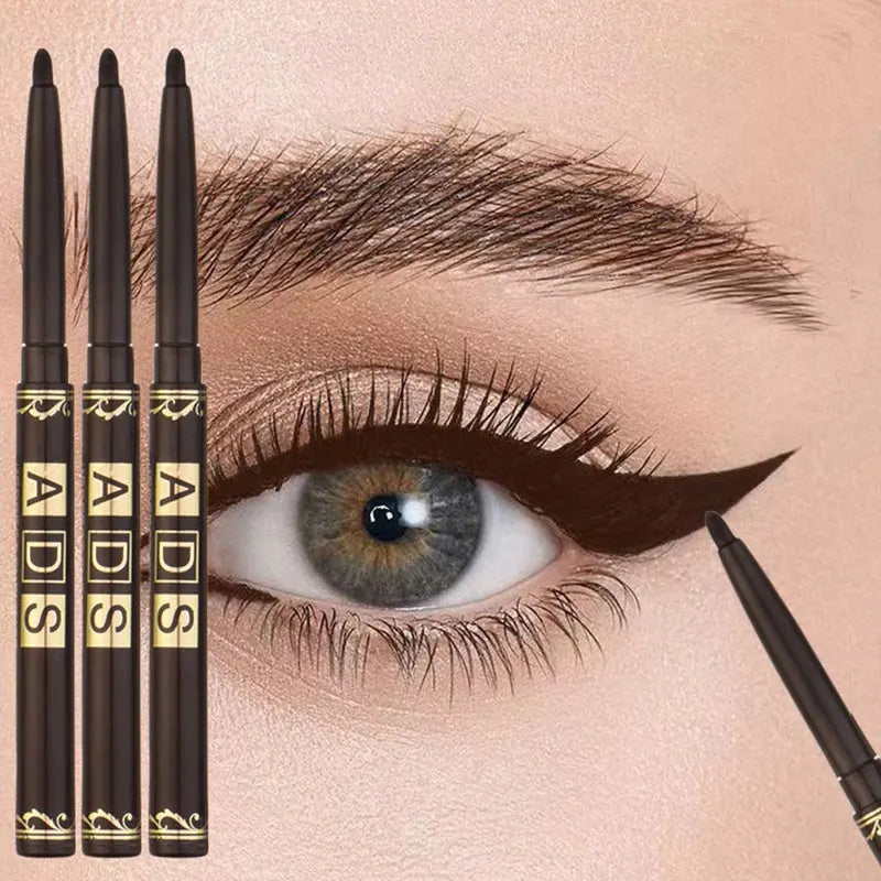 3pcs Black Eyeliner Pencil Set – Waterproof, Smudge-Proof & Long-Lasting Eye Makeup