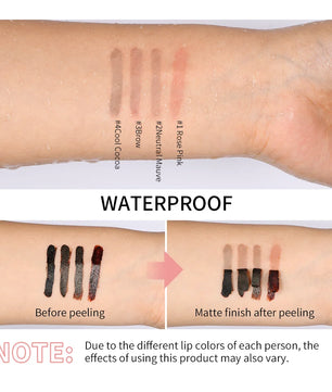 Peel-Off Lip Liner Tattoo Tint - Long-Lasting Matte Lip Stain